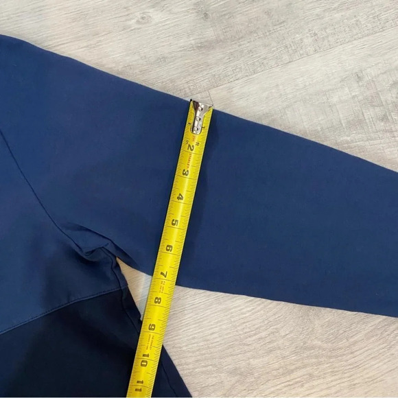 Aether Mens L Pullover Crewneck Color Block Navy Blue Sweatshirt - Picture 8 of 16